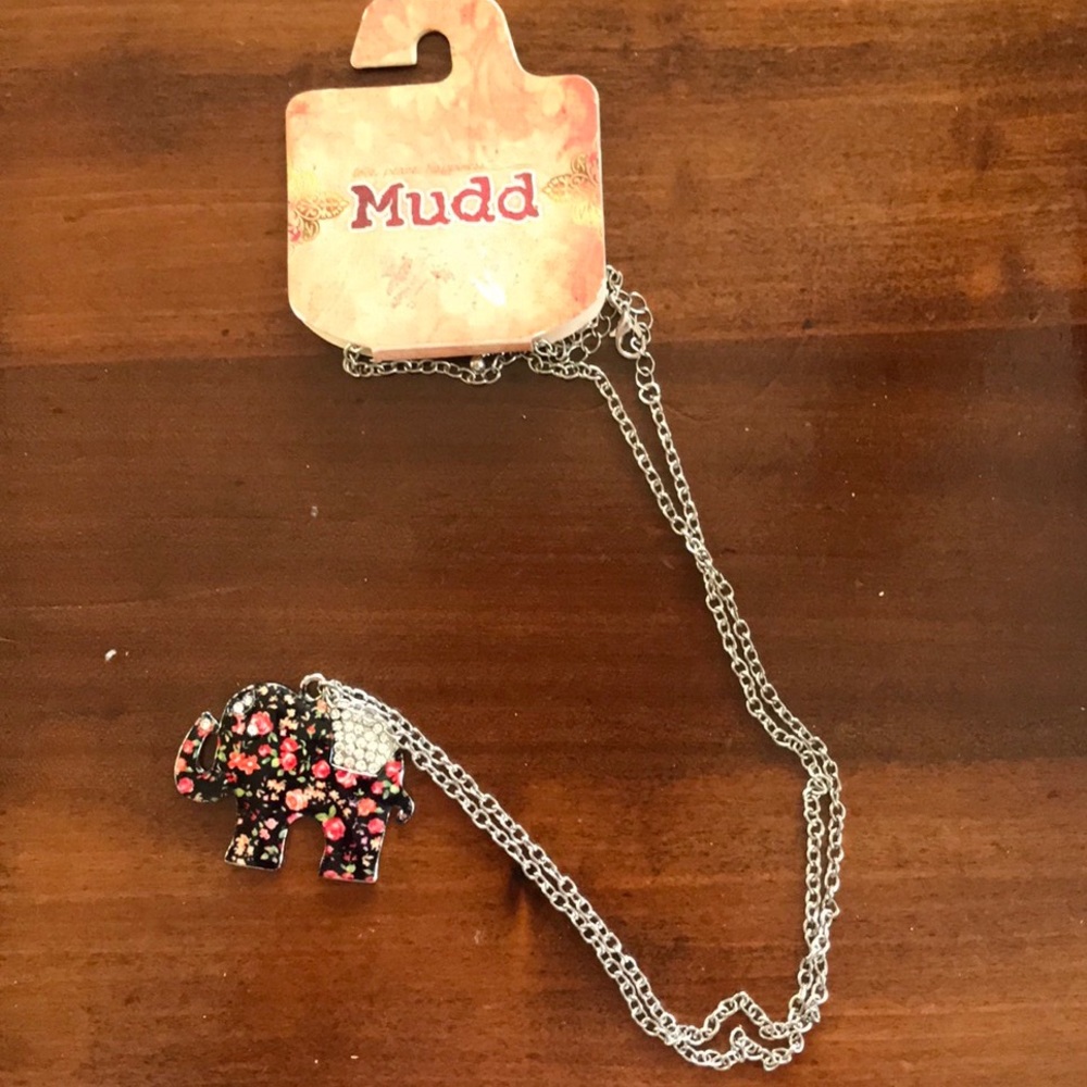 Long elephant necklace